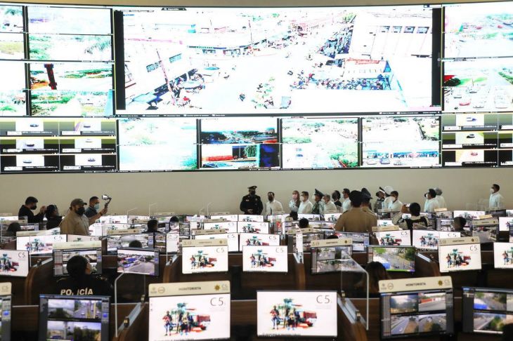 Inauguran el C5i en Mérida; controla 6 mil 775 cámaras y 219 arcos carreteros